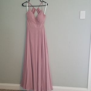 Azazie Dress- Dust Rose Aveline Style